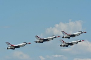 Thunderbirds formation takeoff-5443