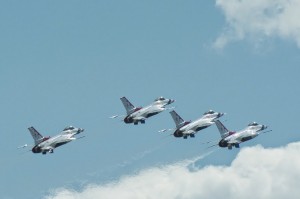 Thunderbirds formation takeoff-5454