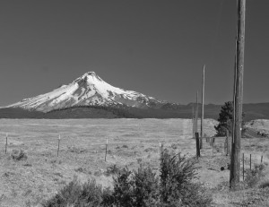 Mt Hood-Warm Springs Indian Reseravationより-7542-BW