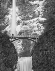 Multnomah Falls-5052-BW