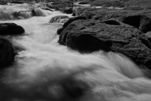 Lower Lewis River Falls-3923-BW