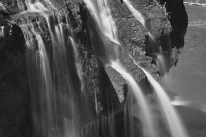 Lower Lewis River Falls-3927-BW