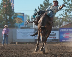 McMinnville Rodeo-Bareback Riding-4214