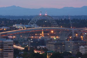 Fremont Bridgeの夜景_4786